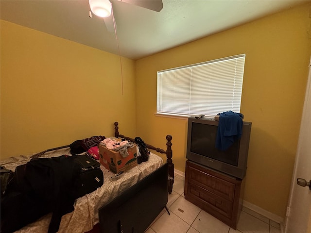 9227 Vanwood St, Houston, TX 77040 - bedroom with light tile patterned flooring and a ceiling fan