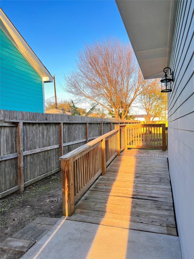 2328 Wimcrest St, Galveston, TX 77551 - view of wooden terrace