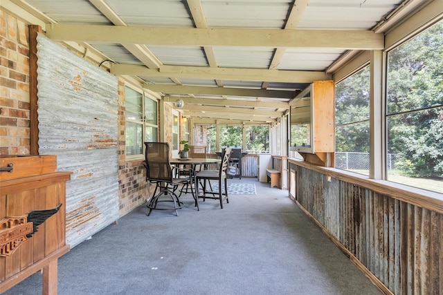 202 Twin Harbors Dr, Onalaska, TX 77360 - sunroom featuring outdoor dining area