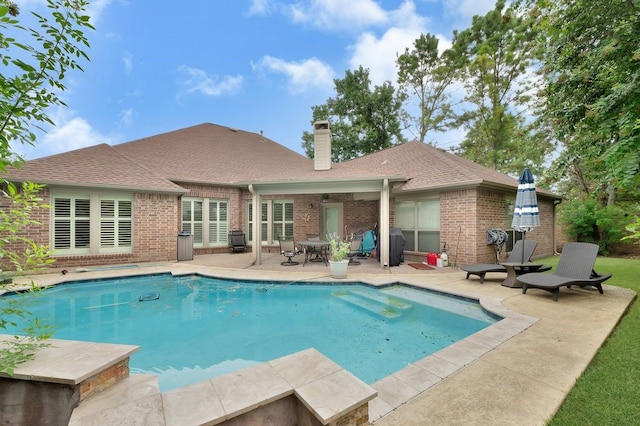 13603 Sand Mountain Ln, Houston, TX 77044 - outdoor pool featuring a patio area