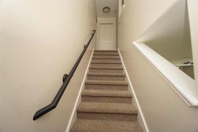 2434 Ranch Hollow Ct, Katy, TX 77494 - staircase with baseboards and carpet
