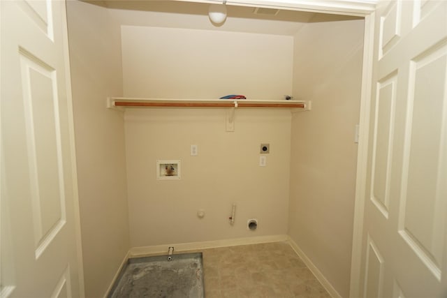 2434 Ranch Hollow Ct, Katy, TX 77494 - laundry room with hookup for a gas dryer, hookup for an electric dryer, and washer hookup
