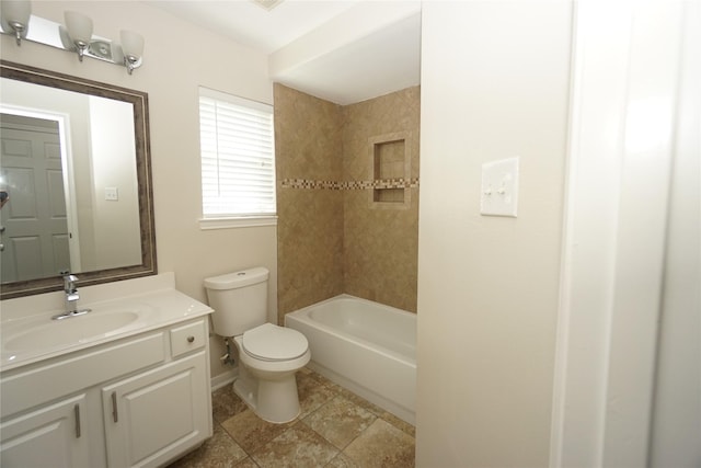 2434 Ranch Hollow Ct, Katy, TX 77494 - bathroom featuring vanity and bathing tub / shower combination