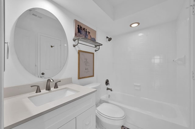 46 Lightwood Trce, The Woodlands, TX 77382 - full bathroom featuring vanity and washtub / shower combination