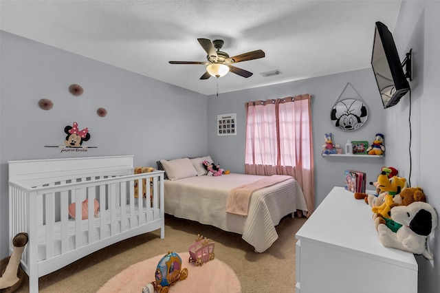 7710 Aerobic Ave, Humble, TX 77346 - carpeted bedroom featuring ceiling fan
