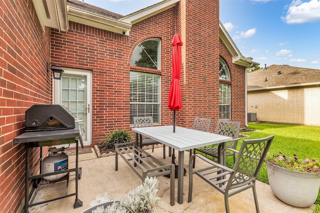 7710 Aerobic Ave, Humble, TX 77346 - view of patio featuring outdoor dining space and area for grilling