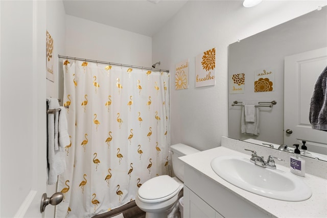 10138 California Lily Ln, Houston, TX 77016 - bathroom with vanity and a shower with curtain