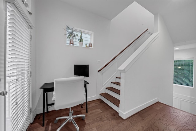 734 W Donovan St, Houston, TX 77091 - home office with wood finished floors