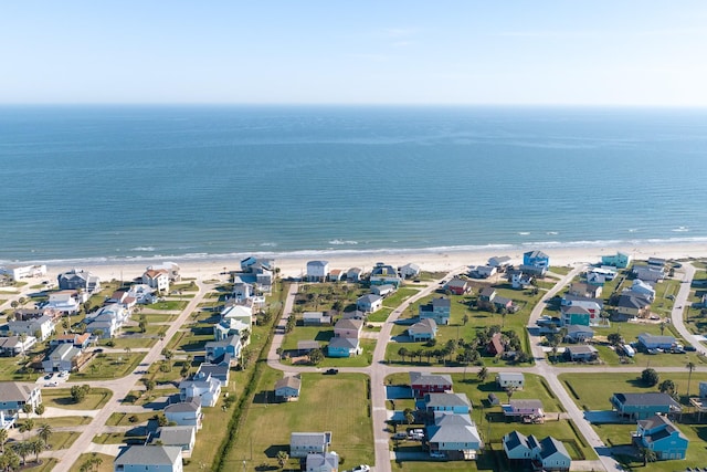 4211 Surf Dr, Galveston, TX 77554 - aerial view of property and surrounding area featuring unending shoreline