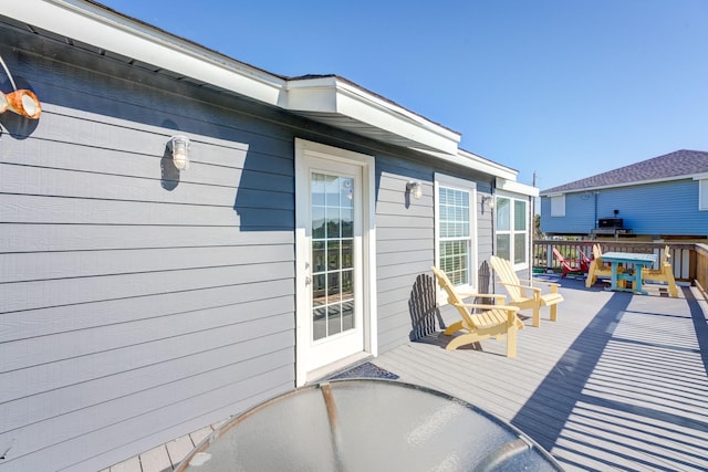 4211 Surf Dr, Galveston, TX 77554 - view of deck