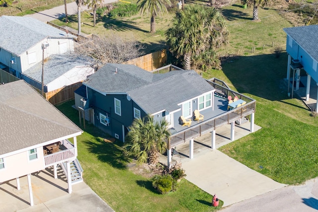 4211 Surf Dr, Galveston, TX 77554 - aerial view of property and surrounding area