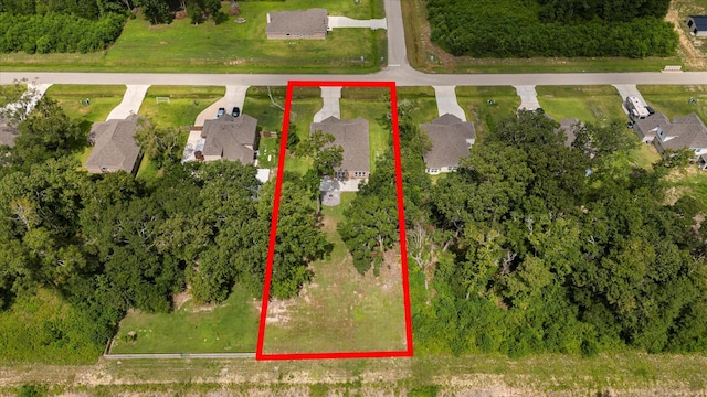 285 Rd 66121, Dayton, TX 77535 - aerial view of property and surrounding area with property boundaries highlighted