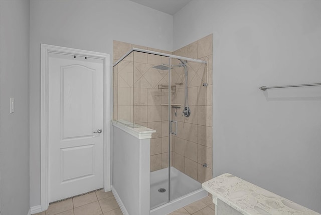 285 Rd 66121, Dayton, TX 77535 - bathroom featuring a stall shower and tile patterned floors