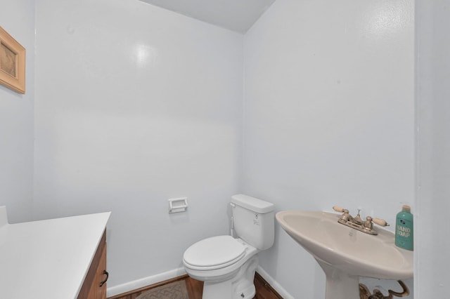 27237 Lana Ln, Conroe, TX 77385 - bathroom featuring wood finished floors and vanity
