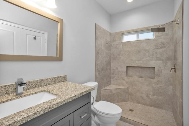 16850 Glenheath, Montgomery, TX 77316 - full bathroom featuring vanity and tiled shower