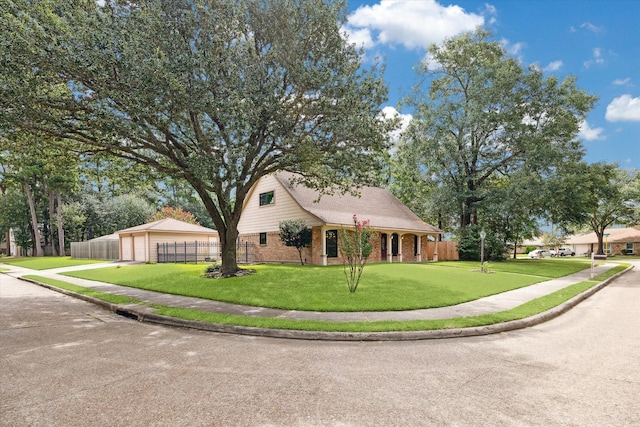 16810 Methil Dr, Spring, TX 77379 - view of home's exterior featuring brick siding and a garage