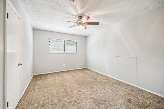 16810 Methil Dr, Spring, TX 77379 - carpeted spare room featuring a textured ceiling and ceiling fan