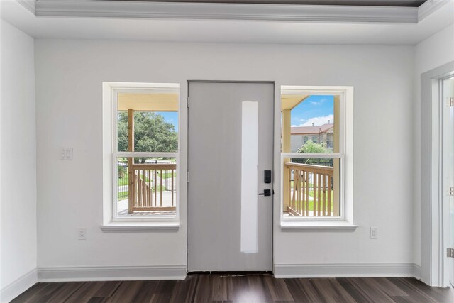102 Glendale St, Houston, TX 77012 - entryway with dark wood-style flooring and plenty of natural light