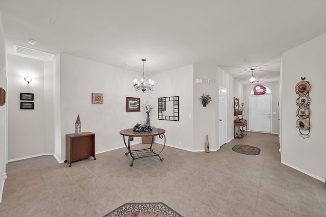30302 Castle Forest Dr, Spring, TX 77386 - dining space featuring a chandelier and light tile patterned flooring