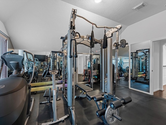 11938 Galentine Pt, Cypress, TX 77429 - gym with lofted ceiling
