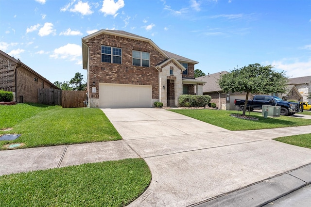 12137 Pearl Bay Ln, Conroe, TX 77304 - view of front of property featuring brick siding, driveway, and an attached garage