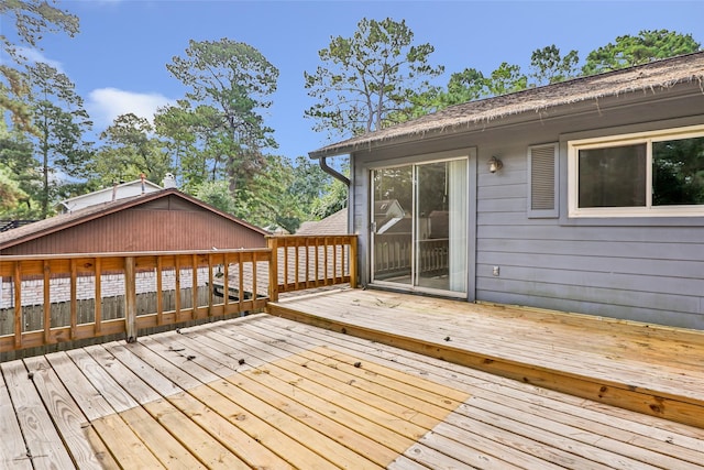 3203 Sycamore Springs Dr, Kingwood, TX 77339 - view of wooden terrace