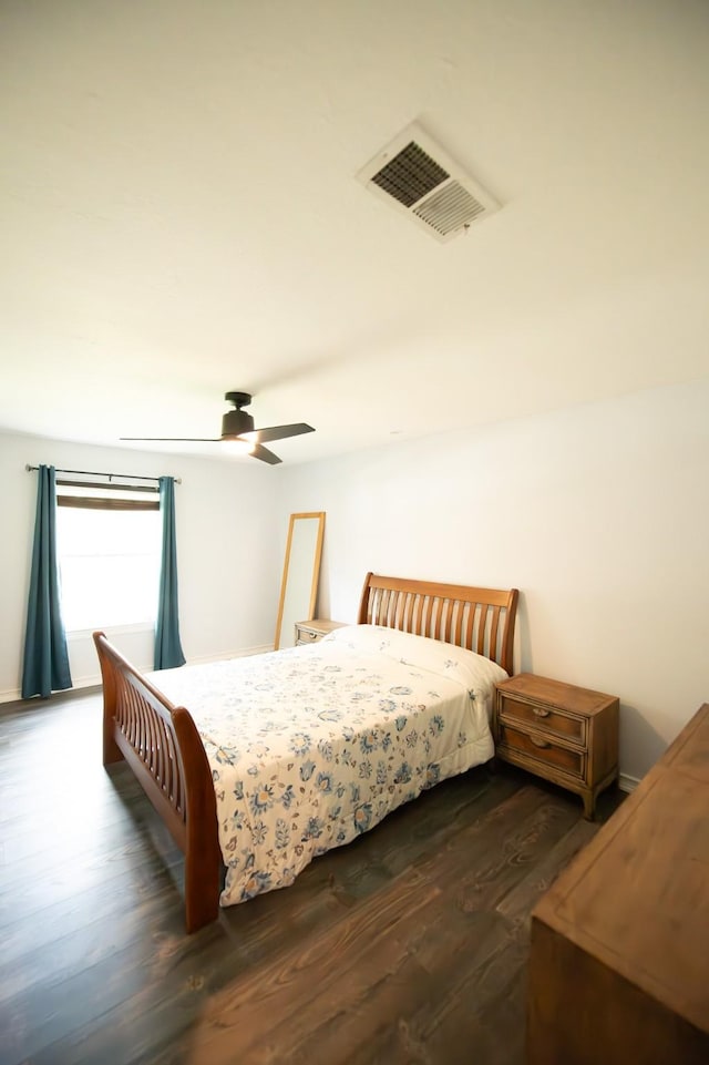 17106 Spring Creek Forest Dr, Spring, TX 77379 - bedroom featuring wood finished floors and ceiling fan