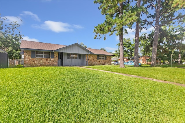 7202 Pinetex Dr, Houston, TX 77396 - single story home with a front lawn and brick siding