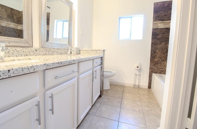 3834 Gamlin Bend Dr, Houston, TX 77082 - bathroom with double vanity and tile patterned floors