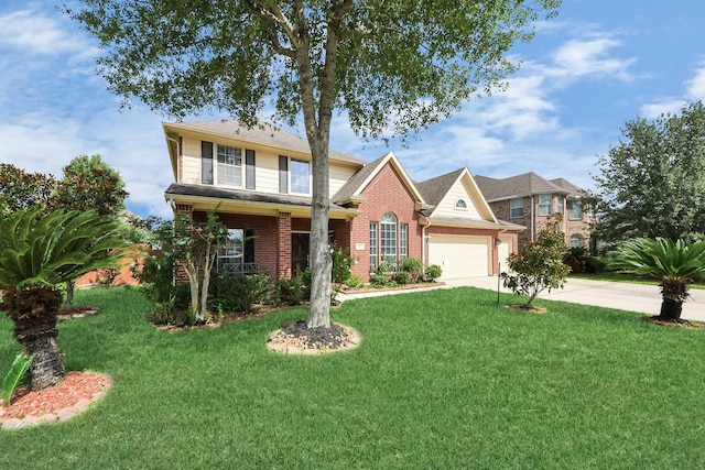 6803 Chapelfield Ln, Houston, TX 77049 - traditional home featuring brick siding, driveway, and a front yard