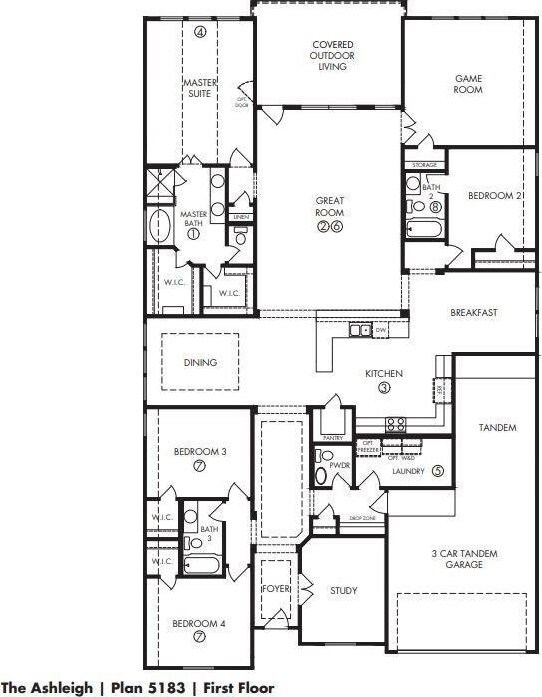 1939 Heather Canyon Dr, Pearland, TX 77089 - view of room layout
