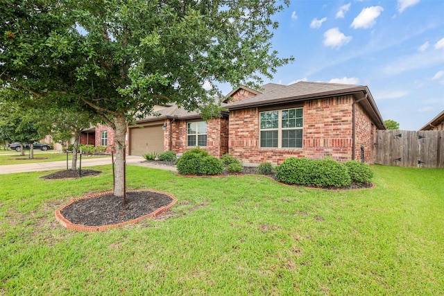 6914 Arcadia Meadow Ct, Richmond, TX 77407 - ranch-style home featuring driveway, a garage, and brick siding