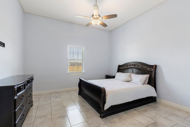 2464 N Walker Rd, Cleveland, TX 77328 - bedroom featuring a ceiling fan and baseboards