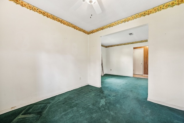 11302 Murr Way, Houston, TX 77048 - spare room with carpet flooring and ceiling fan