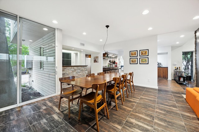 6532 Community Dr, West University Place, TX 77005 - dining space with recessed lighting