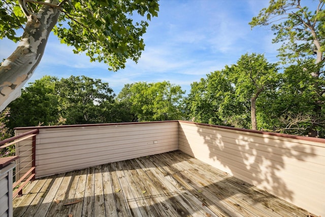 6532 Community Dr, West University Place, TX 77005 - deck with view of wooded area
