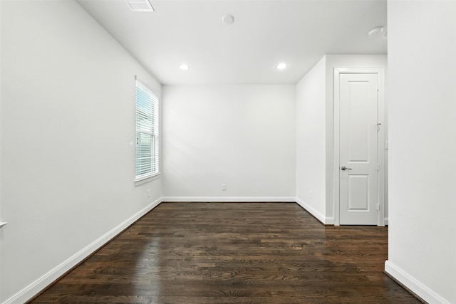 4106 Schuler St, Houston, TX 77007 - empty room featuring wood finished floors and recessed lighting