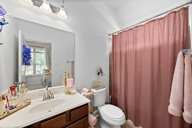 14107 Park Antique Ln, Cypress, TX 77429 - bathroom featuring vanity and a shower with curtain