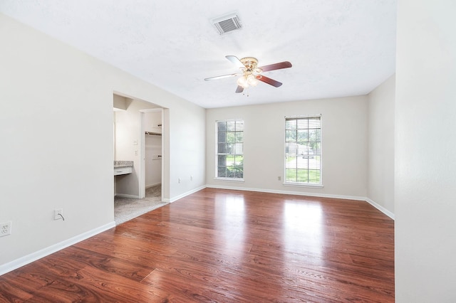 510 Shenandoah Dr, Shenandoah, TX 77381 - unfurnished room featuring ceiling fan and wood finished floors
