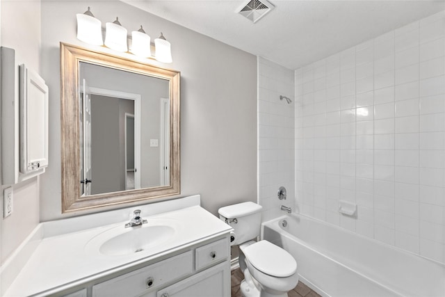 13718 Sherburn Manor Dr, Cypress, TX 77429 - bathroom with vanity and shower / washtub combination