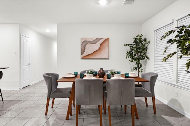 11642 Bodark Valley Ln, Houston, TX 77038 - dining room featuring light tile patterned floors and recessed lighting