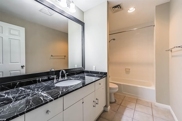 15 Greenway Plz Unit 5C, Houston, TX 77046 - full bathroom featuring vanity, tile patterned flooring, and shower / bath combination