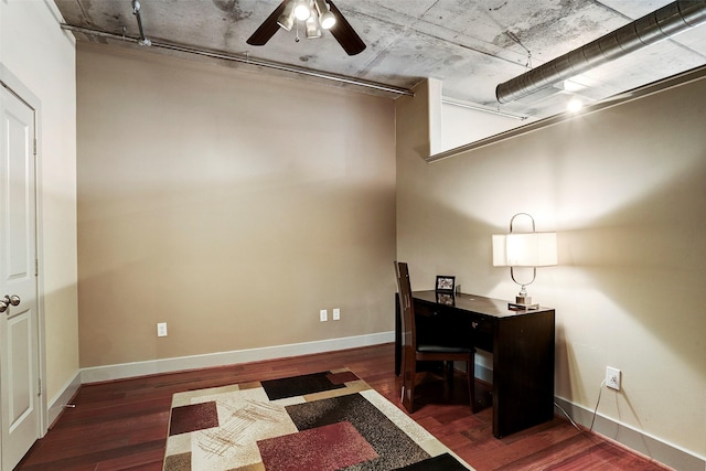 1901 Post Oak Unit 302, Houston, TX 77056 - office space with wood finished floors and a ceiling fan