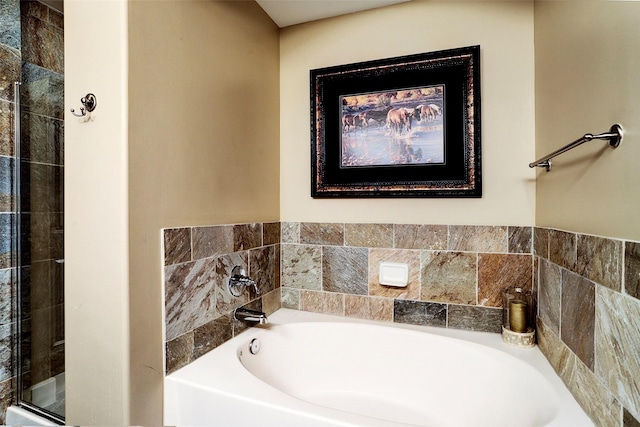 1901 Post Oak Unit 302, Houston, TX 77056 - full bath featuring a bath and a stall shower