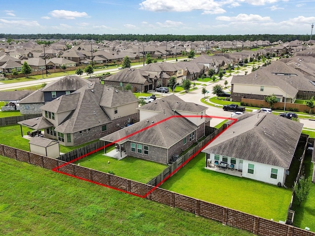 12519 Crathie Dr, Humble, TX 77346 - aerial view of residential area featuring property parcel outlined