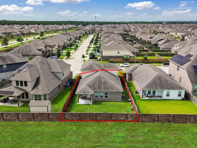 12519 Crathie Dr, Humble, TX 77346 - aerial view of residential area with property parcel outlined