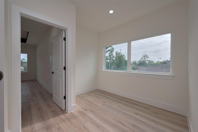 2422 Dalview St, Houston, TX 77091 - spare room featuring light wood-style floors and recessed lighting
