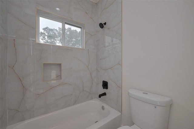 2420 Dalview St, Houston, TX 77091 - bathroom featuring toilet and shower / bath combination