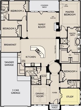 13603 Sandford Meadow Ln, Cypress, TX 77429 - view of floor plan / room layout