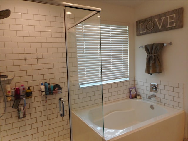8227 Precious Passing Way, Rosharon, TX 77583 - full bathroom with a garden tub and a stall shower